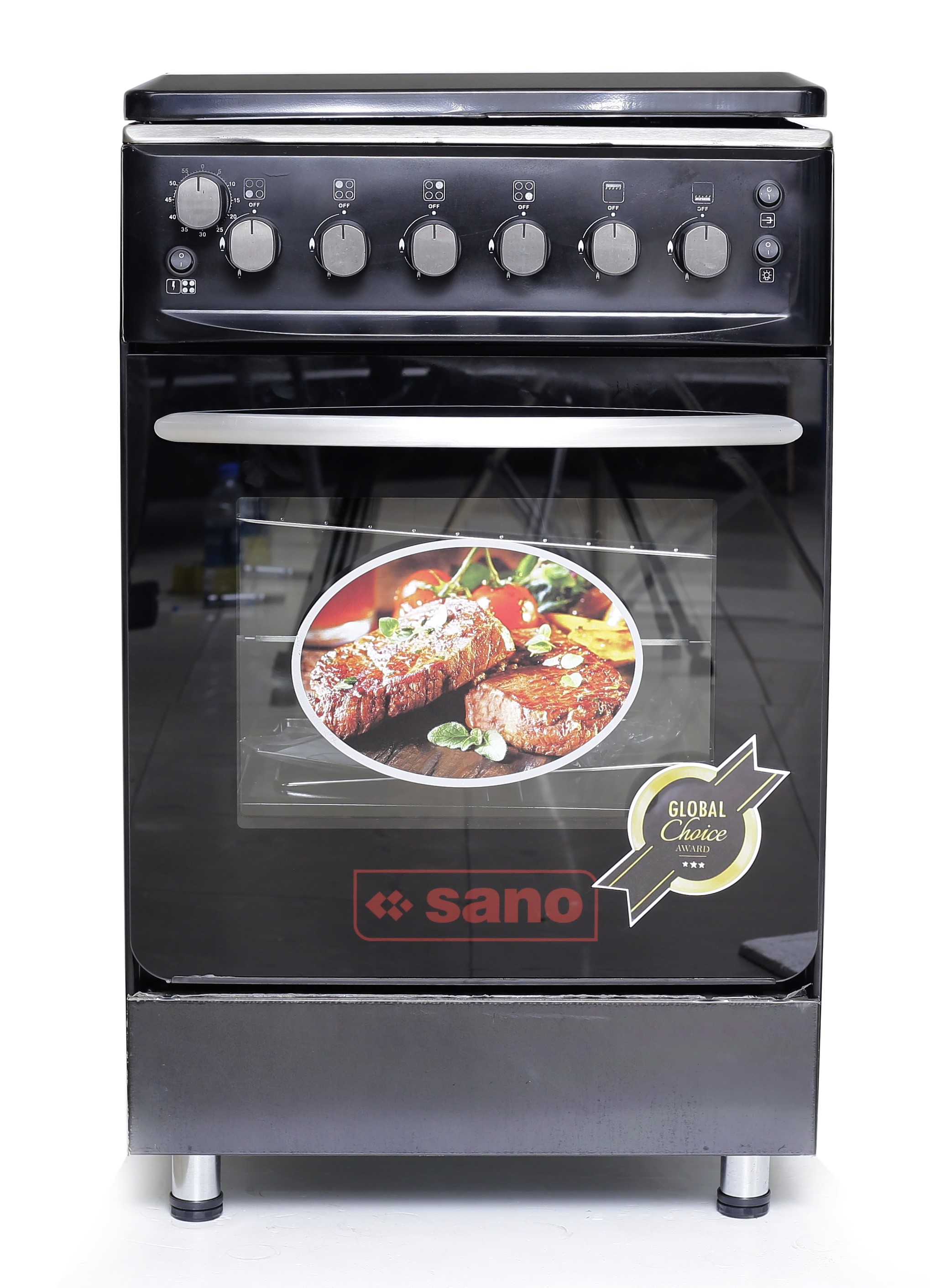 55cm double discount oven gas cooker